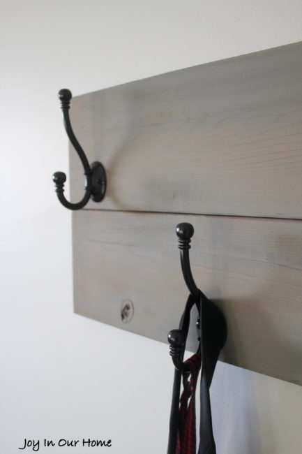 Easy DIY Wall Hooks to Stay Organized | Joy in Our Home